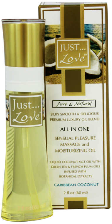 JUST PURE ESSENTIALS (JUST...LOVE): Just....Love Massage & Moisturizing Oil Caribbean Coconut 2 ounce