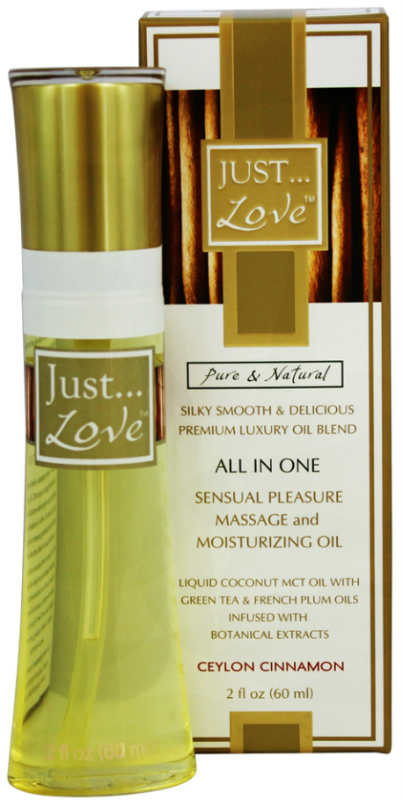 JUST PURE ESSENTIALS (JUST...LOVE): Just....Love Massage & Moisturizing Oil Ceylon Cinnamon 2 ounce