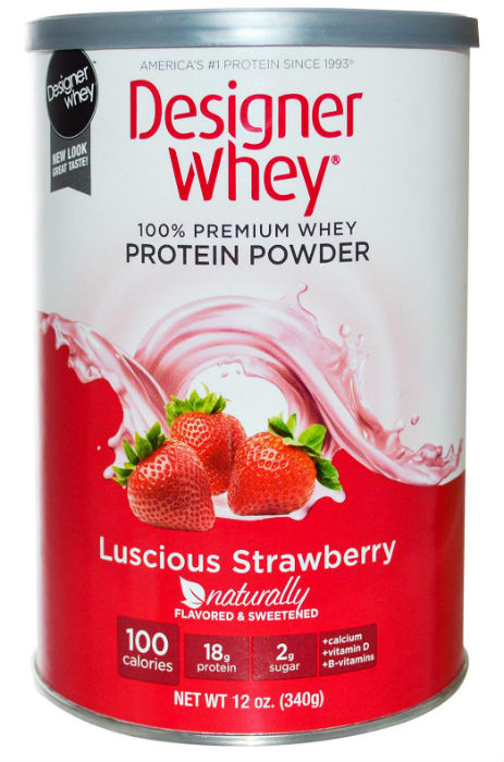 DESIGNER PROTEIN: Designer Whey Protein Powder Strawberry 12 oz