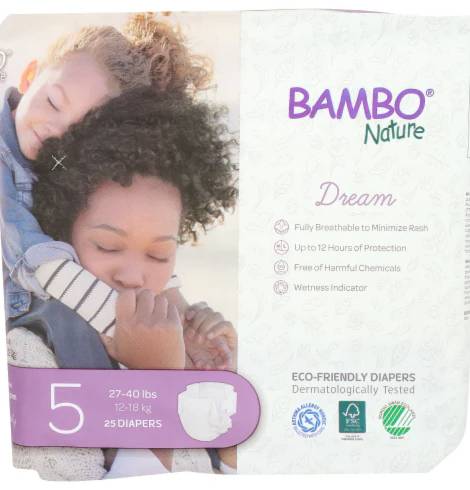 BAMBO NATURE: Dream Baby Diapers Size 5 25 CT