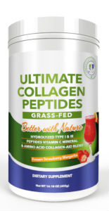GREEN EARTH BOTANICALS: Ultimate Collagen Peptides 30 Srv - Frozen Strawberry Margarita 14.18 ounce