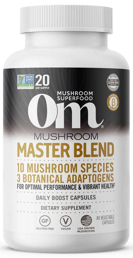 OM MUSHROOM: Mushroom Master Blend 80 CAPSULE