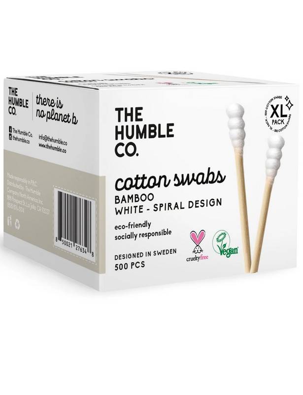THE HUMBLE CO: Cotton Swabs White 500 CT