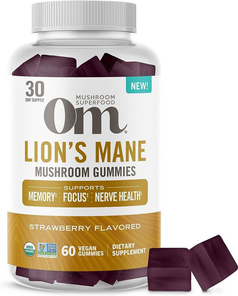 OM Mushroom: Lion's Mane 1000mg Gummies 60ct