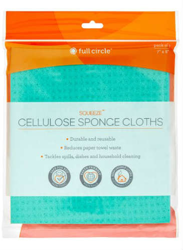 FULL CIRCLE: Cellulose Sponge Cloths 3 ct