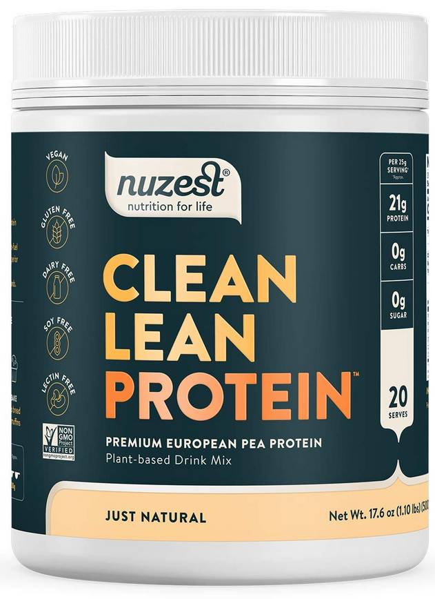 NUZEST: Clean Lean Protein Just Natural 17.6 OUNCE