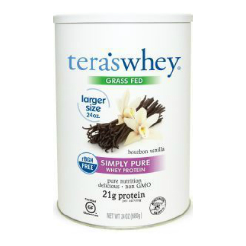 TERA'S WHEY: Cow Whey rBGH Free Bourbon Vanilla 24 oz