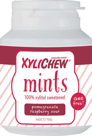 XYLICHEW: Xylichew Pom Rasp Sour Mint Jar 140 PC