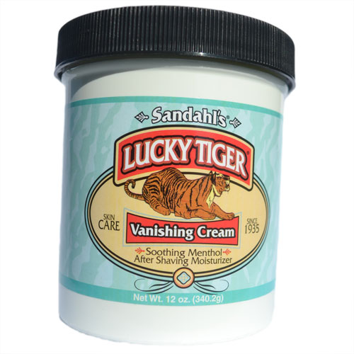 LUCKY TIGER: Barber Shop Menthol Mint Vanishing Cream 12 oz