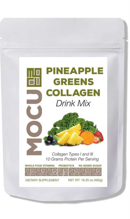 MOCU: Pineapple Greens Collagen Drink Mix 16.3 OZ