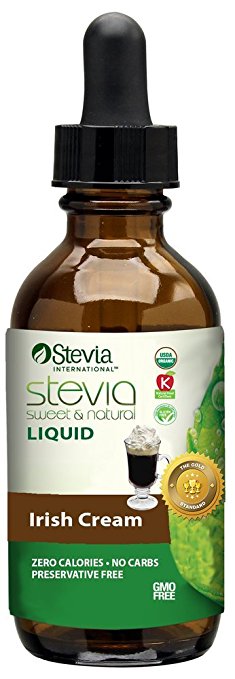 ANUMED INTERNATIONAL: Irish Cream Stevia Liquid 1 OZ