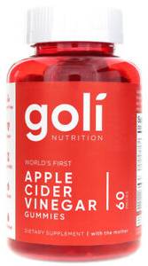 GOLI NUTRITION: Apple Cider Vinegar Gummies 60 gummy