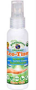 GREENERWAYS ORGANICS: ECO TIZER On-The-Go Hand & Surface Cleaner 2 oz