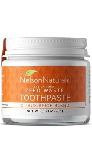 NELSON NATURALS: The Original Zero Waste Toothpaste Citrus Spice 3.3 OUNCE