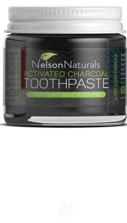 NELSON NATURALS: The Original Zero Waste Toothpaste Activated Charcoal Peppermint 3.3 OUNCE