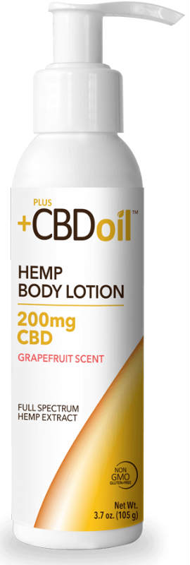 CBD Oil Gold Body Lotion Grapefruit 3.7oz from PLUSCBD OIL