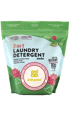 Grab Green: Water Lily Laundry Powder 100 ld