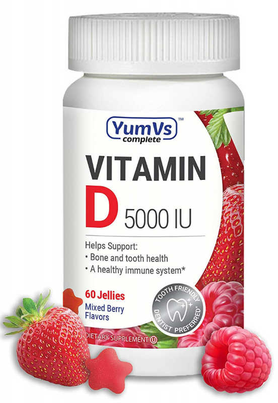 YUM-V'S COMPLETE: Vitamin D-3 5000 60 chewable