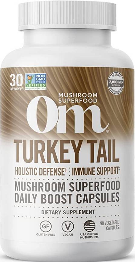 OM MUSHROOM: Turkey Tail Mushroom Superfood 90 CAPSULE