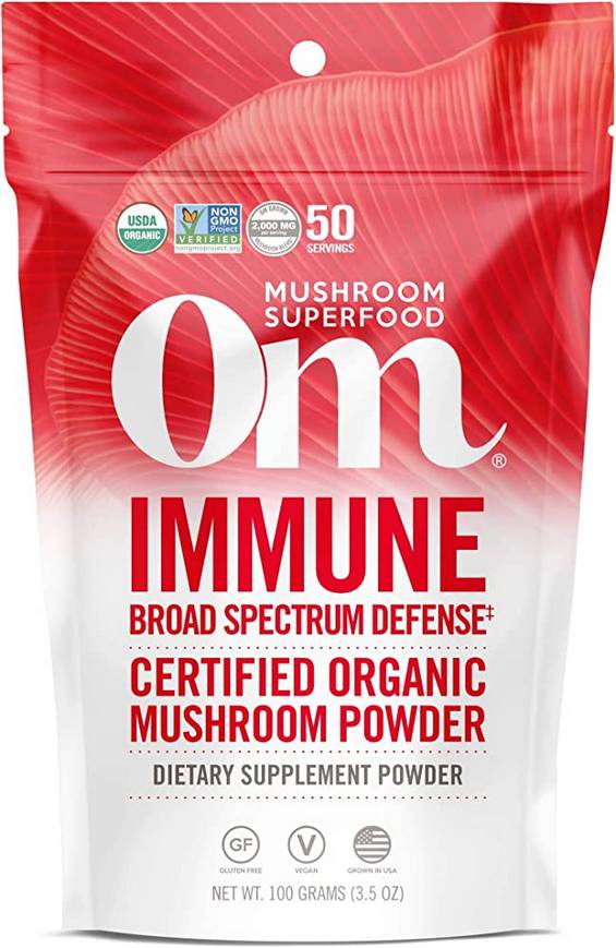OM MUSHROOM: Immune Mushroom Superfood Powder 60 GM