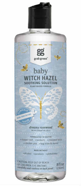 GRAB GREEN: Witch Hazel Baby Solution Rosewood 8 oz