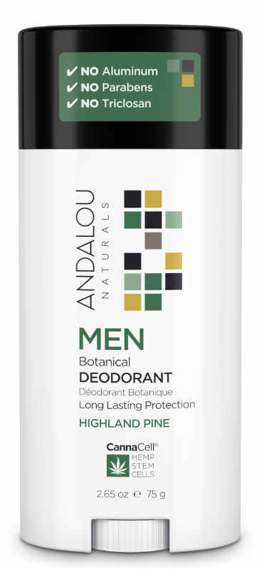 ANDALOU NATURALS: Men Highland Pine Deodorant 3.25 oz