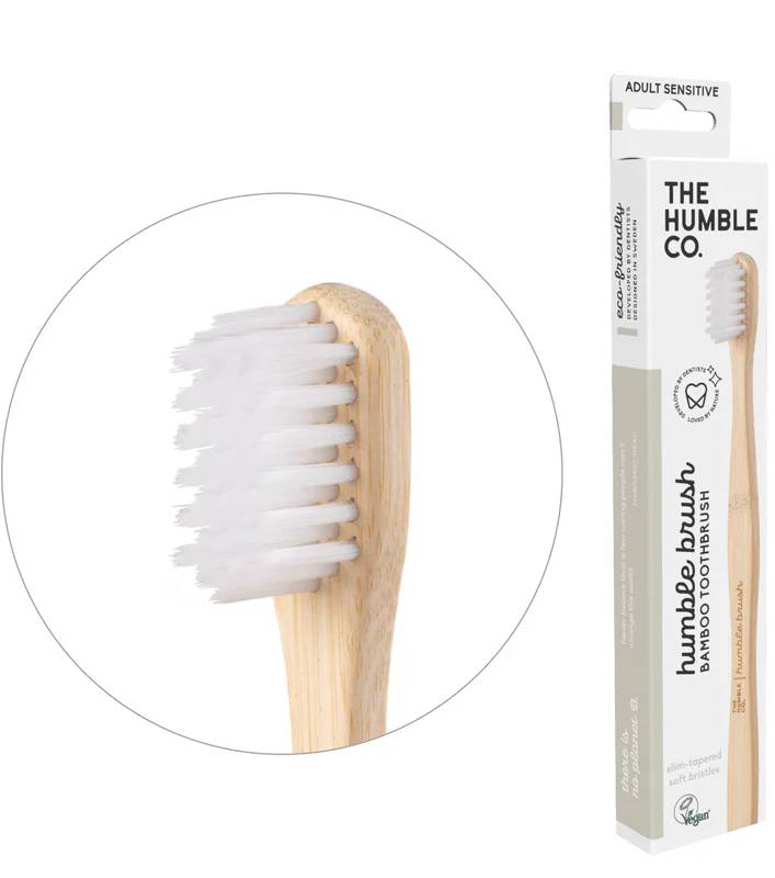 THE HUMBLE CO: Adult Bamboo Toothbrush White Soft 1 CT