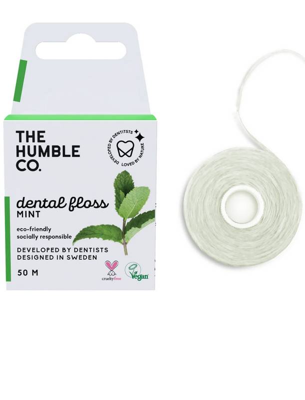 THE HUMBLE CO: Dental Floss Fresh Mint 164 FOOT