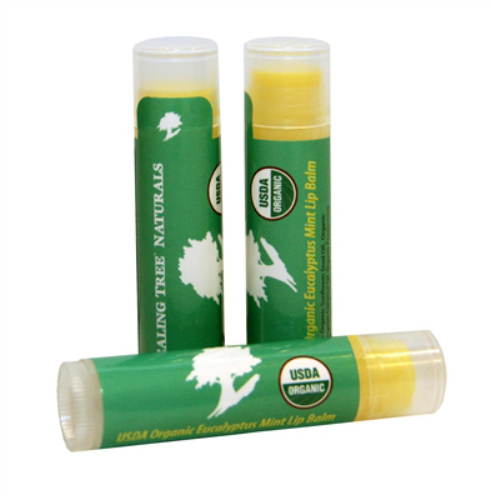 HEALING TREE: Organic Mint Eucalyptus Lip Balm 0.15 oz