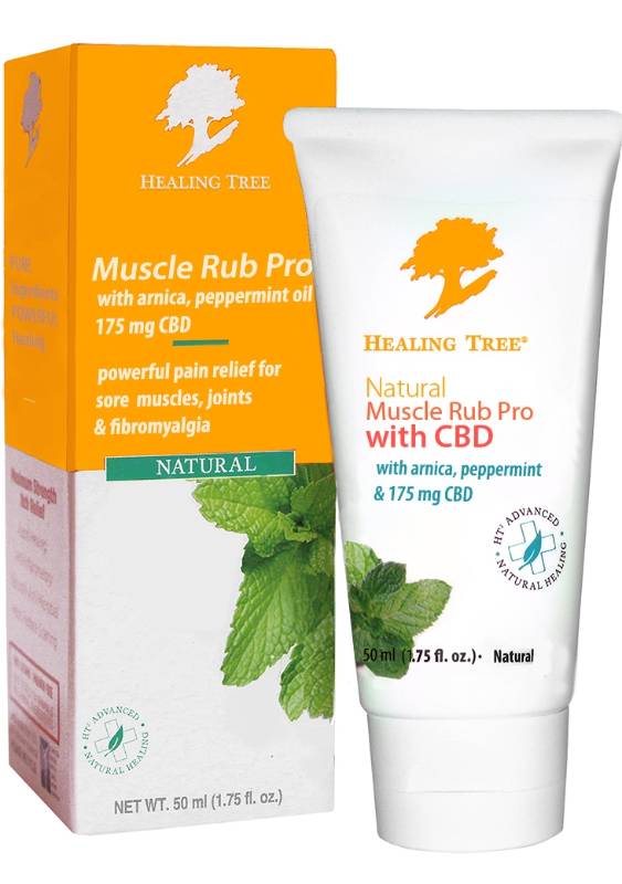 HEALING TREE: Natural Muscle Rub Pro With CBD 50 ml