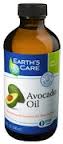 EARTH'S CARE: Avocado Oil 100 Percent Pure and Natural 8 oz