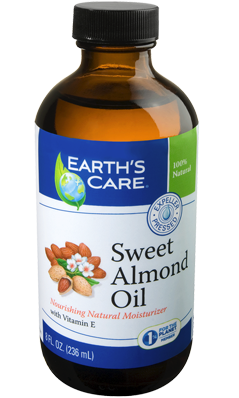 EARTH'S CARE: Sweet Almond Oil 100 Percent Pure and Natural 8 oz