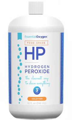 ESSENTIAL OXYGEN: Hydrogen Peroxide Food Grade 3% 32 oz