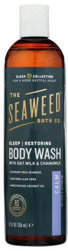 SEAWEED BATH CO: Calm Body Wash Vetiver Geranium 12 OUNCE
