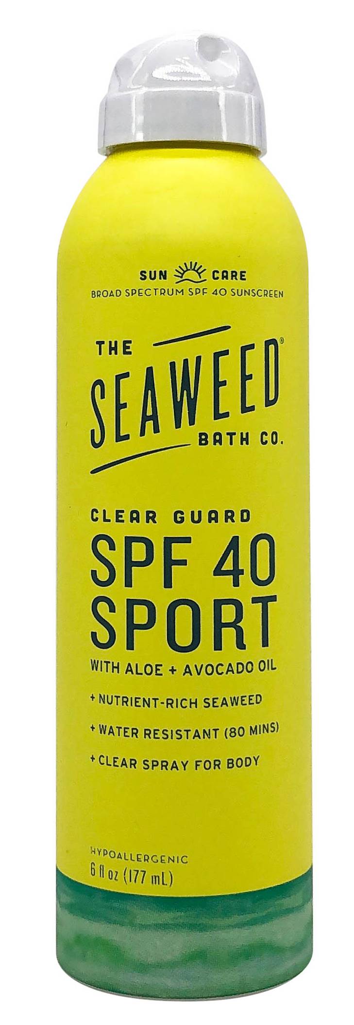 SEAWEED BATH CO: Clear Guard SPF 40 Sport 6 OUNCE