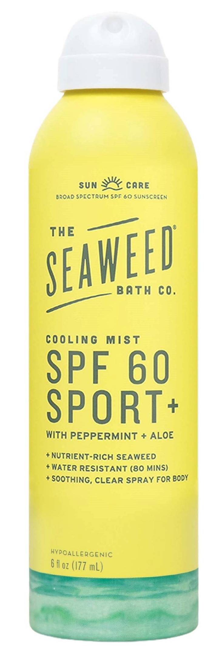 SEAWEED BATH CO: Cooling Mist SPF 60 Spray 6 OUNCE