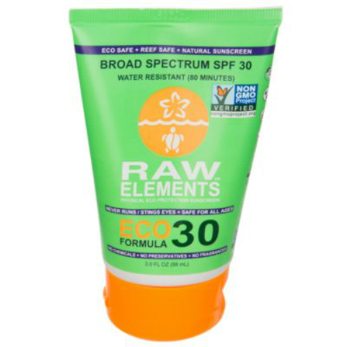 RAW ELEMENTS: Eco Formula 30 Plus Sunscreen 3 oz