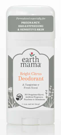 EARTH MAMA ANGEL BABY: Bright Citrus Deodorant 3 oz