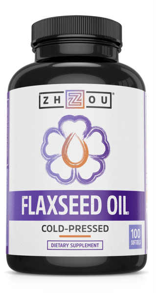 Zhou Nutrition: Flaxseed Oil 1000mg Softgel (Btl-Plastic) 100ct