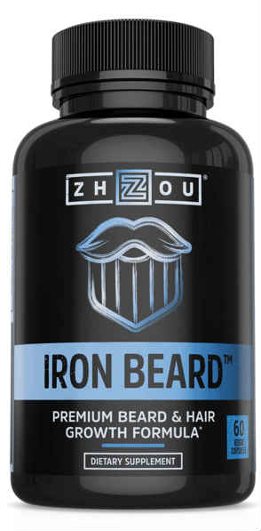 Zhou Nutrition: Iron Beard Veg Cap (Btl-Plastic) 60ct