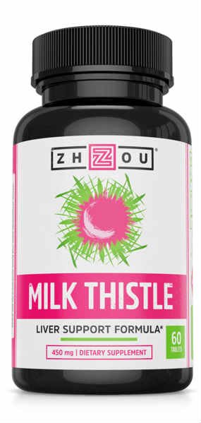 Zhou Nutrition: Milk Thistle 450mg Tablet (Btl-Plastic) 60ct