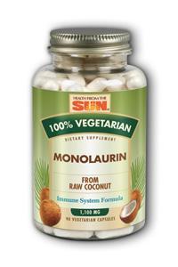 HEALTH FROM THE SUN: Monolaurin 1100mg 90 Vcaps