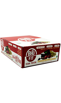 Bhu Foods: BHU FIT BAR VEGAN CHOCOLATE TART CHERRY PISTACHIO 1.6oz / 12 BOX