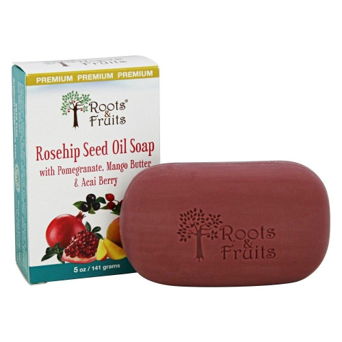 ROOTS & FRUITS DBA BIO NUTRITION: Rosehip Seed Oil Bar Soap 5 oz