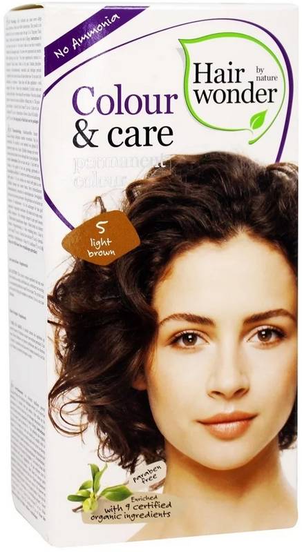 HAIR WONDER: Colour And Care 5 Light Brown 3.5 OUNCE