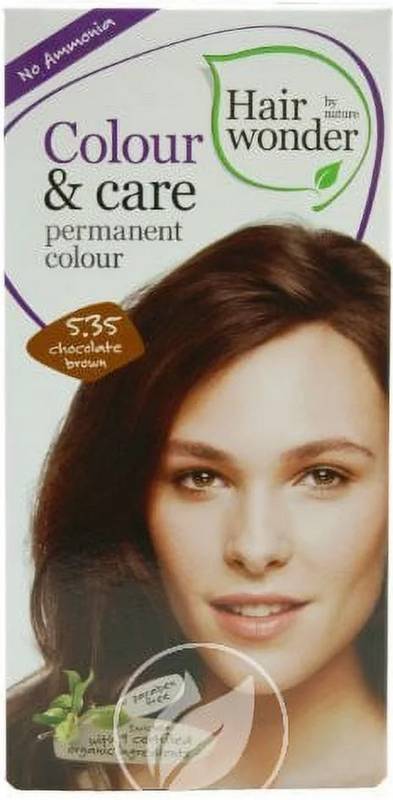 HAIR WONDER: Colour And Care 5.35 Chocolate Brown 3.5 OUNCE
