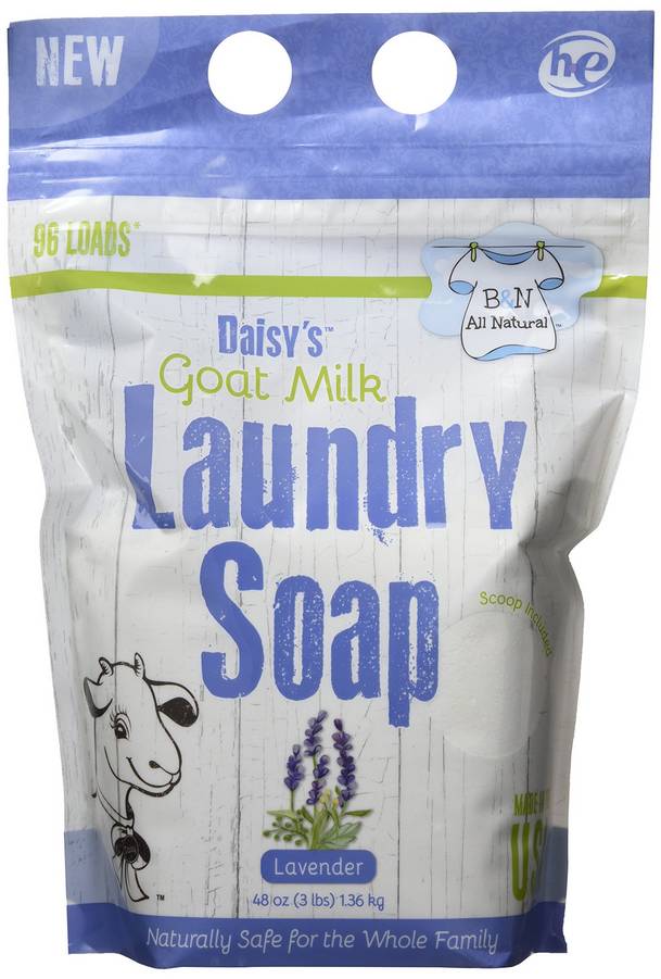 BROOKE & NORA: Daisy's Goat Milk Powder Laundry Soap 96 Load Lavender 48 OUNCE