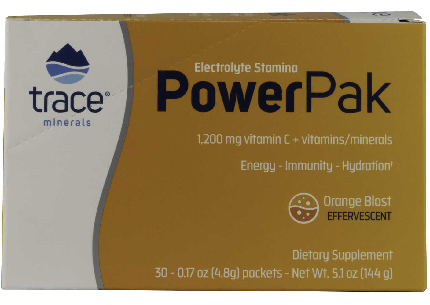 Trace Minerals Research: Electrolyte Stamina Power Pak Orange Blast 32 packets