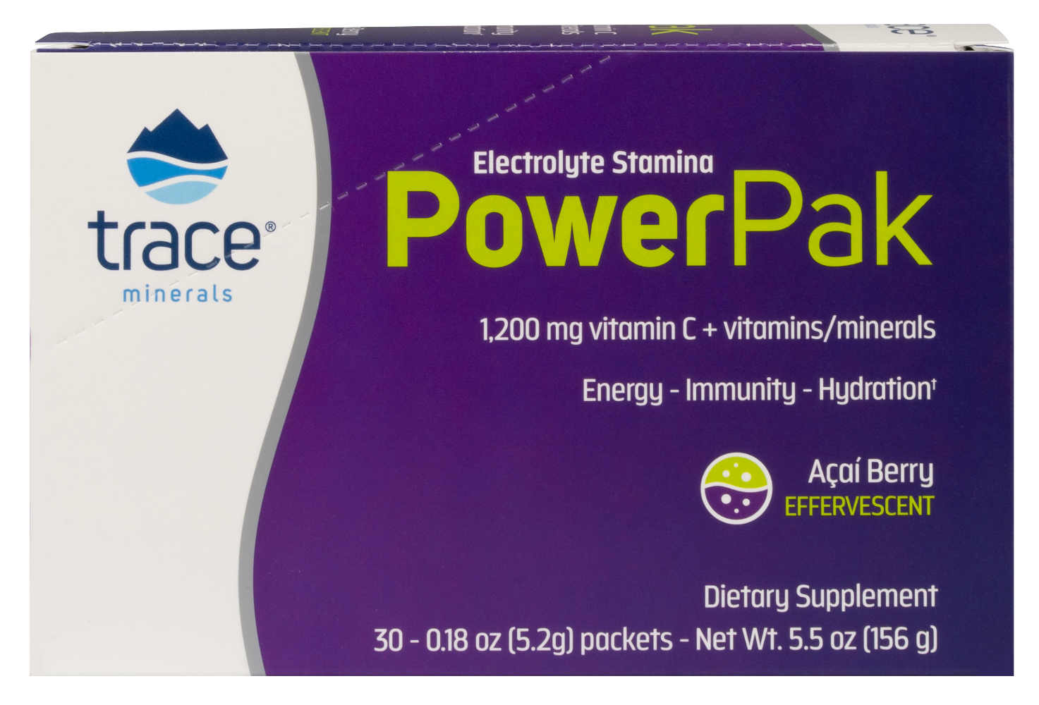 Trace Minerals Research: Electrolyte Stamina Power Pak Acai Berry 32 packets