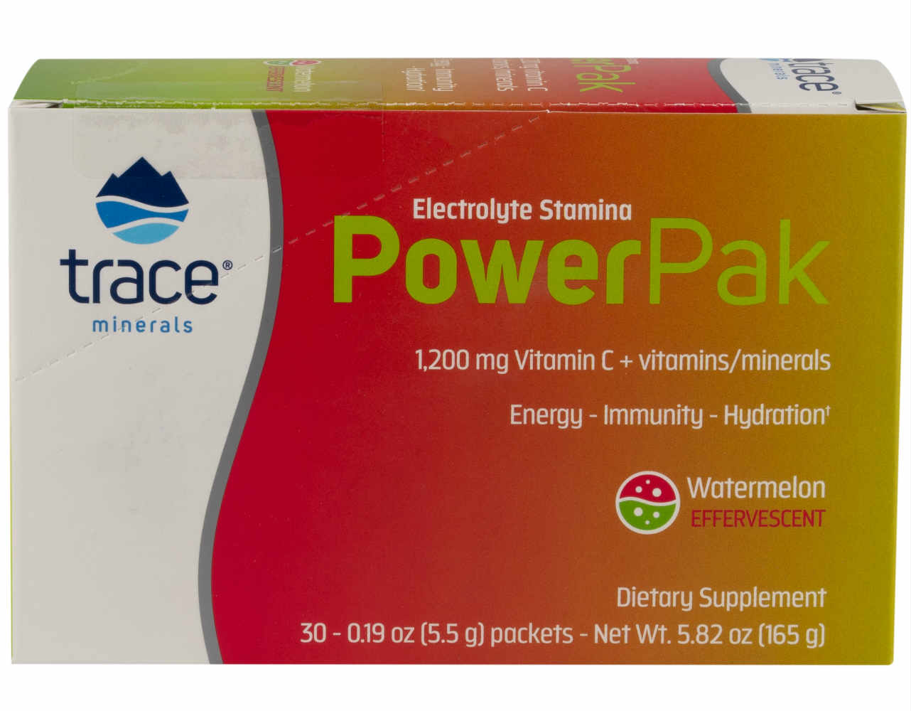 Electrolyte Stamina Power Pak Non-GMO Watermelon 878941004391 from Trace Minerals Research